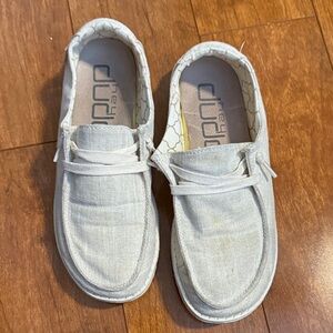 Hey Dude Women's Slip-On Casual Shoes in Light Beige